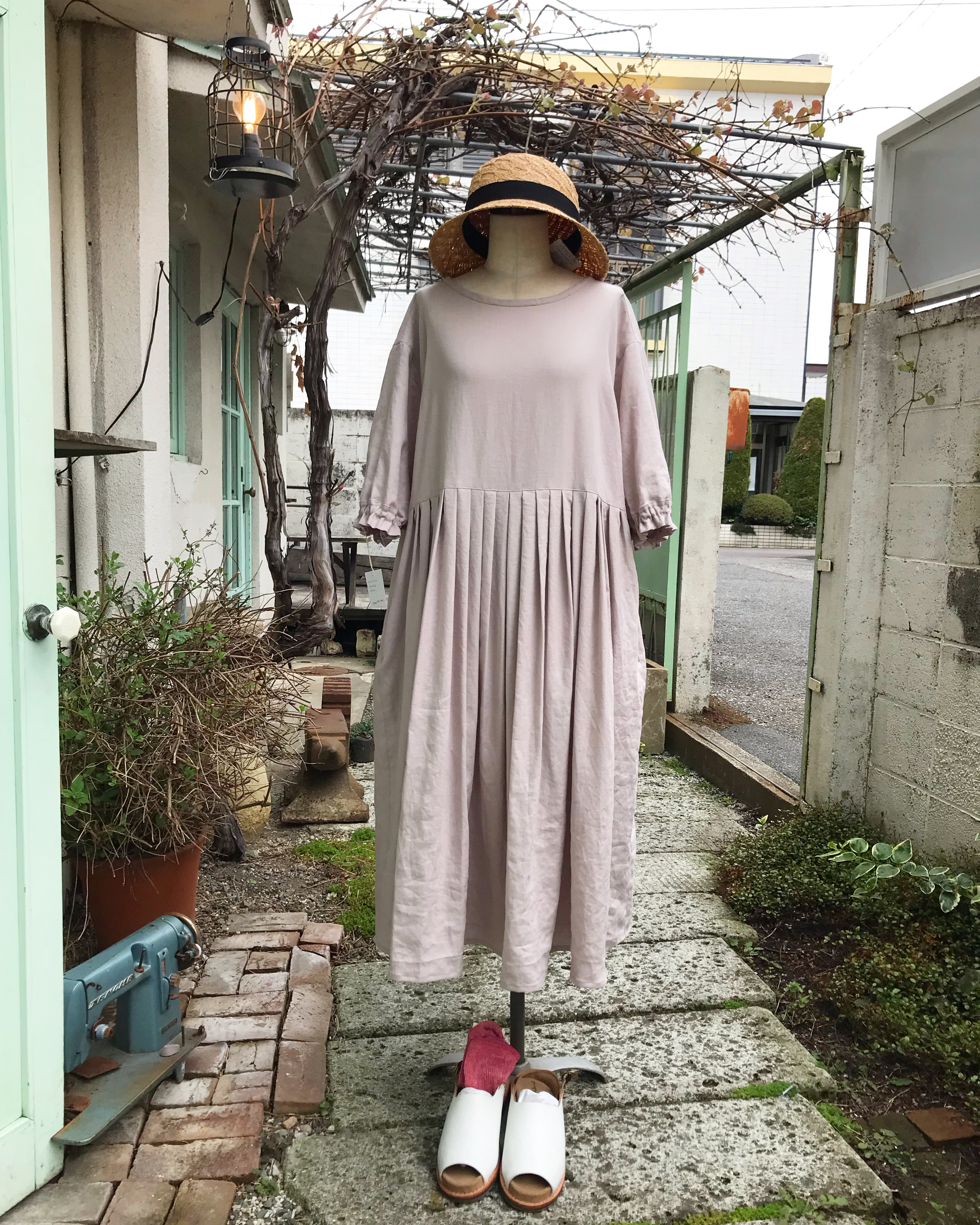 ハンドメイド　作家様　リネンワンピース