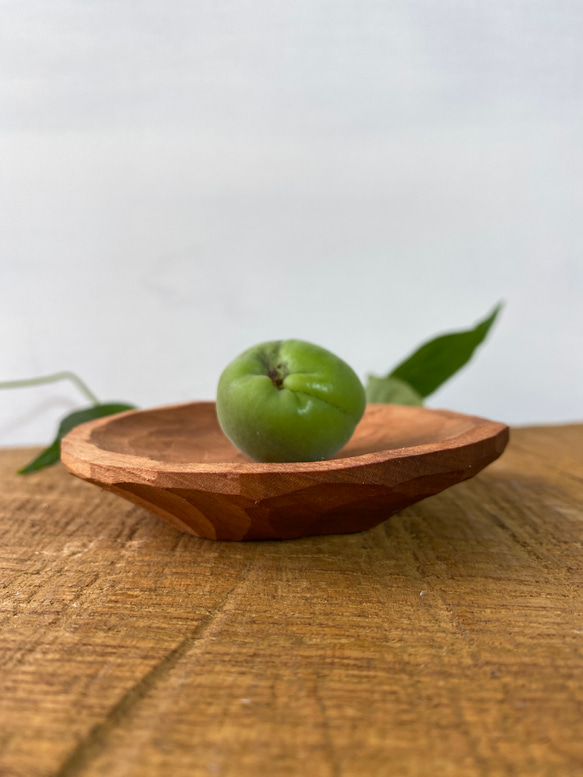 手彫まめ皿 山桜 薬味皿・豆皿 みつまた木材 通販 13966638｜Creema