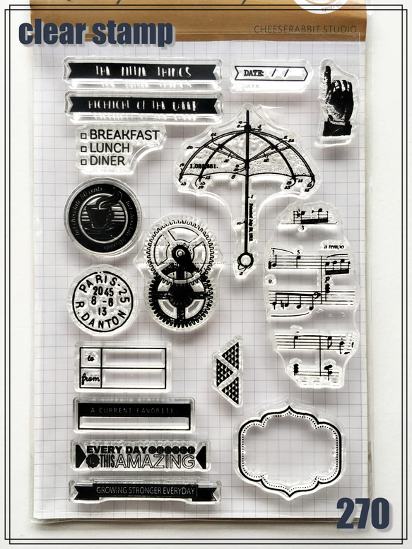 いろいろ クリアスタンプ バラ売り 第1弾 いろいろ クリアスタンプ バラ売り 第1弾 いろいろ クリアスタンプ