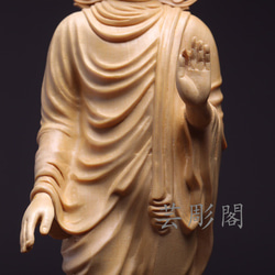 釈迦牟尼仏  釈迦如来  木製仏像   木彫り  置物  彫刻   仏教工芸品 7枚目の画像