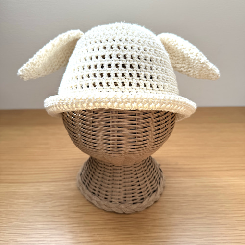 うさぎ耳猫耳2way帽子handmade うさぎ耳猫耳2way帽子handmade うさぎ耳 帽子
