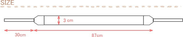 【3cm幅】チロリアン風 カメラストラップ/ノスタルジックオレンジフラワー 80003-542 5枚目の画像