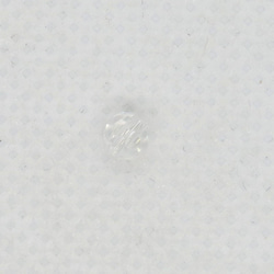 飛鳥庵ガラスビーズ 28面カット玉 4mm 透明ホワイトAB（オーロラクリスタル） 3枚目の画像