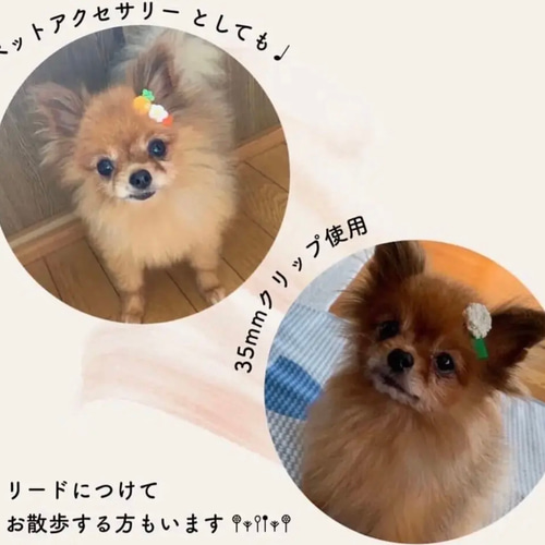 送料無料♩男の子にも！サルとゾウさんのベビーヘアクリップ・ペット