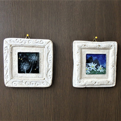 【たんぽぽ綿毛】GLASSmini絵画　壁飾り  額　綿毛　野の花 7枚目の画像