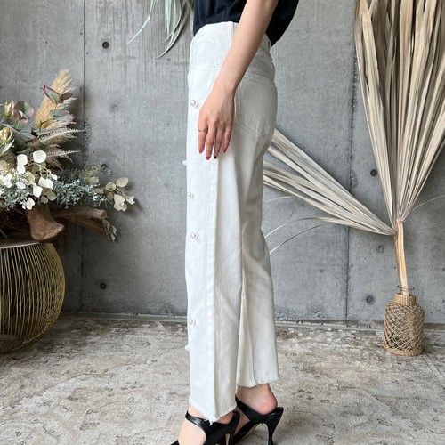 SALE 】30％OFFパールデニム（ブルー） ロングパンツ make_ai