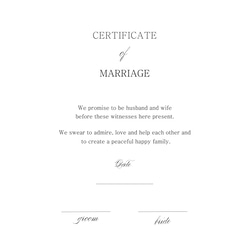 //wedding//【厚さ2㍉】アクリル結婚証明書・M八切り 7枚目の画像
