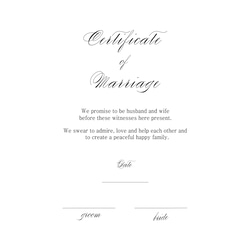 //wedding//【厚さ2㍉】アクリル結婚証明書・M八切り 9枚目の画像