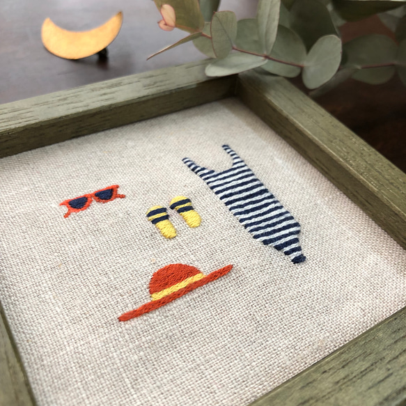 夏の図案…手刺繍 3枚目の画像