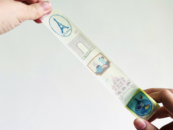 【和紙テープ】日本霧面和紙紙膠帶-法國香頌 第2張的照片