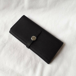 【本革】シルバーカラーのベルト風デザイン長財布／ギフト プレゼント コンパクト お財布　GWMC-MA033 8枚目の画像