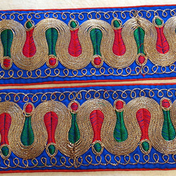 0.5m〜 インド刺繍 テープ チロリアンテープ カラフル チチカカ エスニック 民族衣装 2枚目の画像