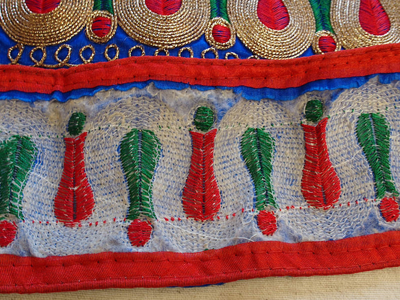 0.5m〜 インド刺繍 テープ チロリアンテープ カラフル チチカカ エスニック 民族衣装 10枚目の画像