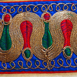 0.5m〜 インド刺繍 テープ チロリアンテープ カラフル チチカカ エスニック 民族衣装 3枚目の画像