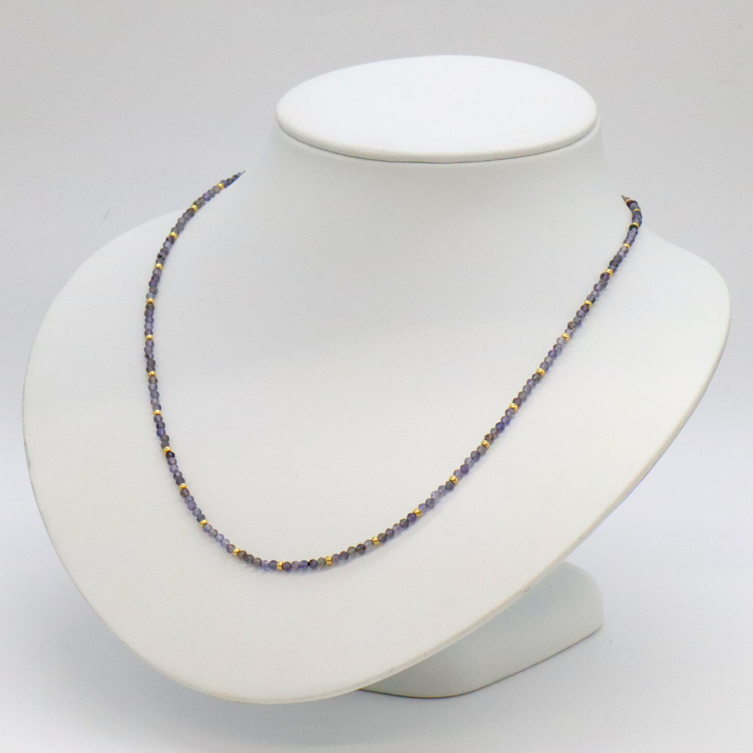 アイオライト カット ビーズ ネックレス limited edition16