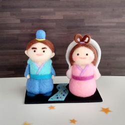 専用ページ　七夕作品 天の川 織姫彦星　羊毛フェルト 専用ページ 七夕作品 天の川 織姫彦星 羊毛フェルト - メルカリ