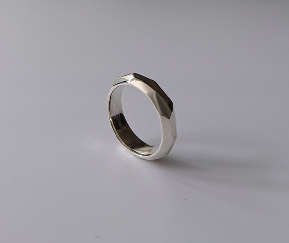 Facet cut pinky ring【再販】 2枚目の画像