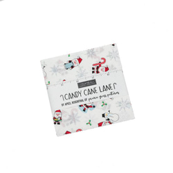 「Candy Cane Lane」moda Charm Pack (42枚）April Rosenthal　クリスマス 1枚目の画像