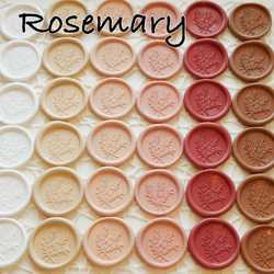 【Rosemary(Red)】シーリングスタンプシール 10枚set | 手紙 | ラッピング | 招待状 | 席札 | 1枚目の画像