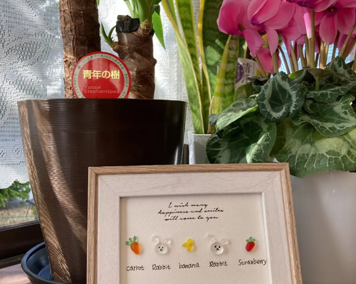 シーグラスアート うさちゃんparadiseෆ⸒⸒ その他アート Jupiter