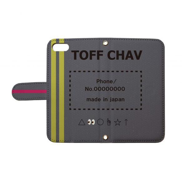1143C008[TOFF CHAV]toff-22 スマホケース 全機種対応 手帳型 1枚目の画像
