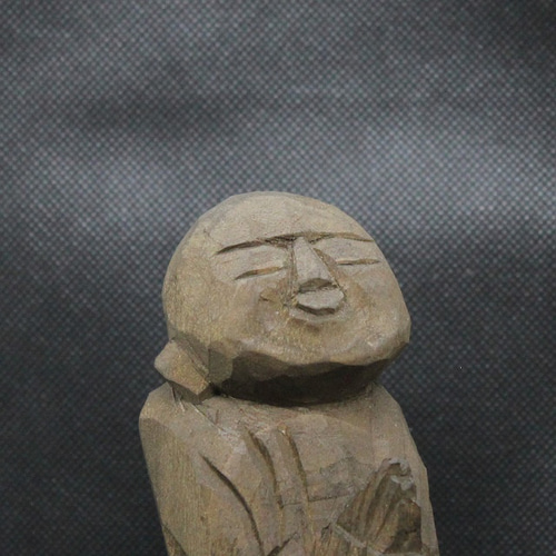 時代 【空木人作】 木彫 小仏像 4点 高約7㎝ 美品 時代 【空木人作】 木彫 小仏像 4点 高約7㎝ 美品