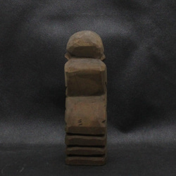 仏像 円空仏 木彫 善財童子（16cm 着色 jk2914） 9枚目の画像