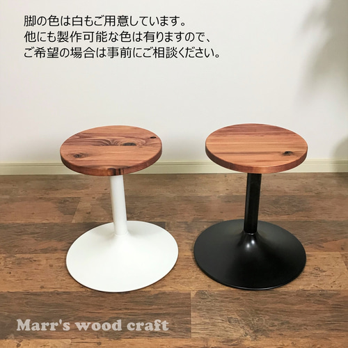 天然無垢材 カフェテーブル 国産杉の無垢材カフェテーブル 60x60cm オイル仕上げ チェリー色