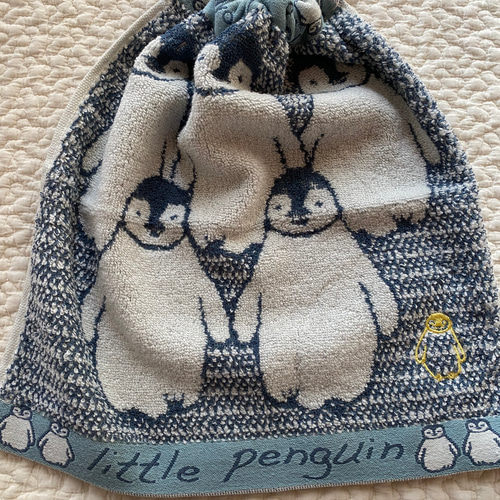 エプロンタオルセット)ペンギン タオルエプロン おりこう エプロンタオルセット)ペンギン タオルエプロン おりこう