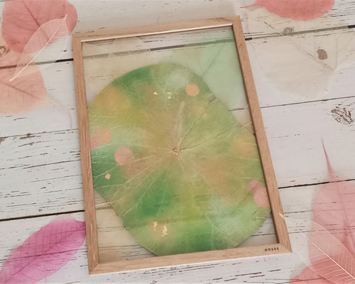 ネパール菩提樹の葉アート ネパール菩提樹の葉アート ネパール菩提樹の葉アート