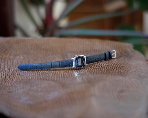 CASIO STANDARD WATCH STRAPS カシオ スタンダード 高級ワニ革時計