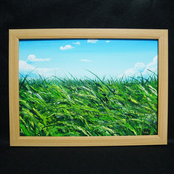 油絵 絵画 【風に揺れる】 油絵 絵画 【風に揺れる】 絵画 HR 通販 13972473｜Creema