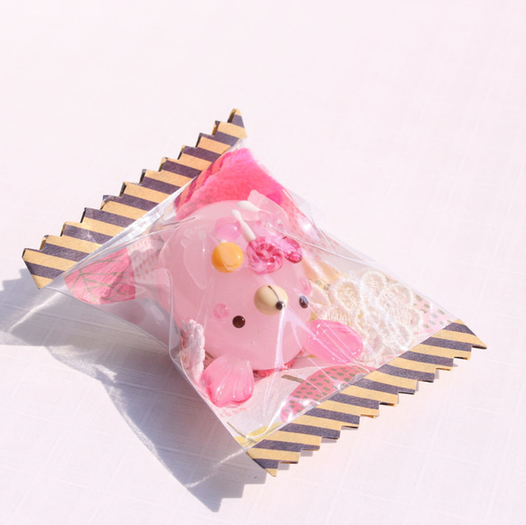 キャンディちびっこくまちゃん(ピンク） 3枚目の画像