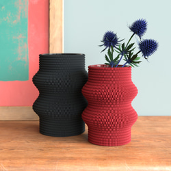 【送料無料】Knit Vase 02_H150A / ミニマリストガラス花瓶 / オリジナルギフト 4枚目の画像