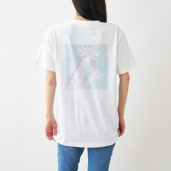 レトロキリン　バックプリントTシャツ 4枚目の画像