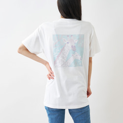 レトロキリン　バックプリントTシャツ 1枚目の画像