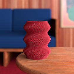 【送料無料】Knit Vase 03_H150A / ミニマリストガラス花瓶 / オリジナルギフト 2枚目の画像