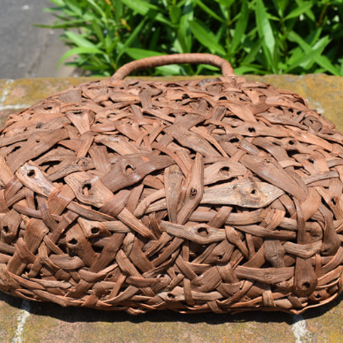 山葡萄籠バッグ | 太め乱れ編み | (約)最大幅32cm×奥行12cm×中央部高さ