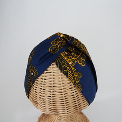 Hair Turban (Knot) ☆ 非洲金冠藍 第1張的照片