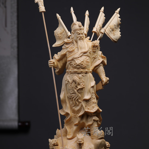 関羽像 36×22×63 関羽像 36×22×63