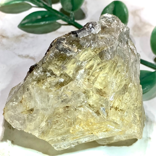 ゴールデンマイカ内包天使のギフトレインボー エレスチャル 骸骨