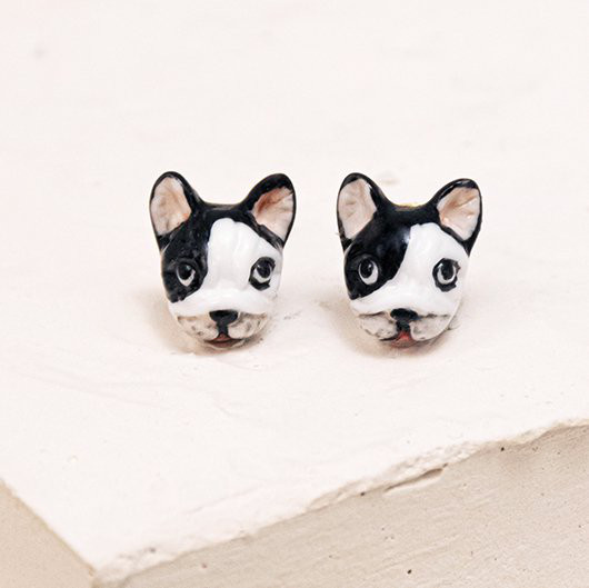 Nach Bijoux/ 磁器ピアス_フレンチブル