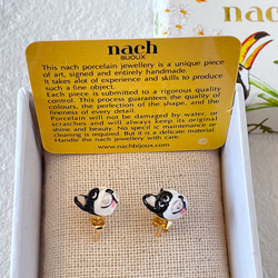 Nach Bijoux/ 磁器ピアス_フレンチブル 3枚目の画像