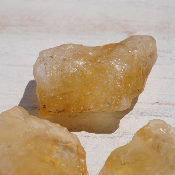 天然石3個セット合計約40gシトリン(ブラジル産)ラフロック黄水晶11月誕生石 原石穴なし[ctr-220520-04] 11枚目の画像