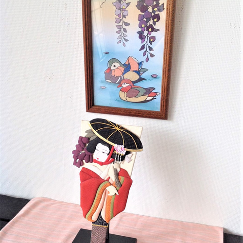 塩沢織押し絵羽子板 藤娘 その他インテリア雑貨 tsumugi-kan 通販 