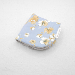 ふわもこハンカチ｜ツートーンフラワー-Two-Tone Flower-｜L・20×20cm｜ガーゼハンカチ 9枚目の画像
