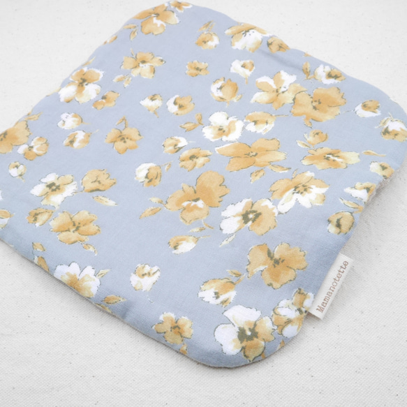 ふわもこハンカチ｜ツートーンフラワー-Two-Tone Flower-｜L・20×20cm｜ガーゼハンカチ 7枚目の画像