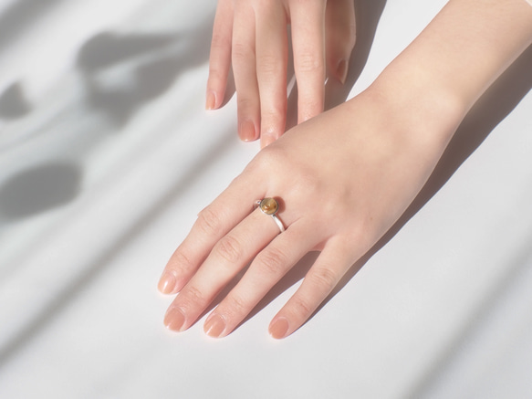 金星 | 髮晶 簡約 925純銀戒指 天然水晶寶石戒指 第1張的照片