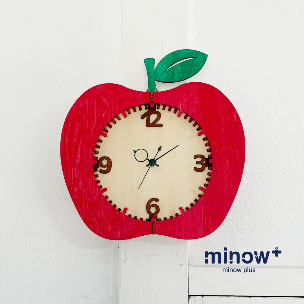 「りんご」木製掛け時計
