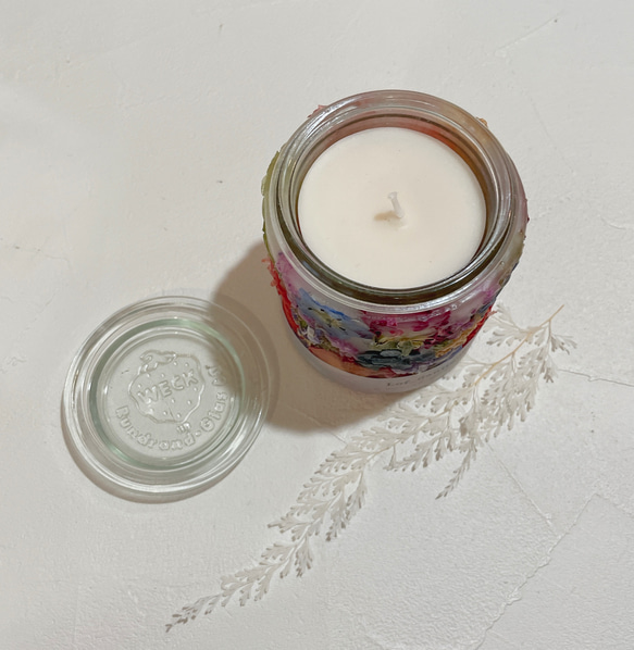 Botanical flower candle LEDティーライトキャンドル付き 送料無料 4枚目の画像